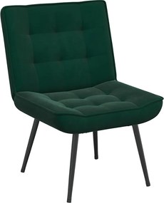 vidaXL Scaun de relaxare Verde închis 64x74x84 cm catifea