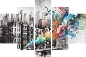 Tablou - Viața industrială (150x105 cm)