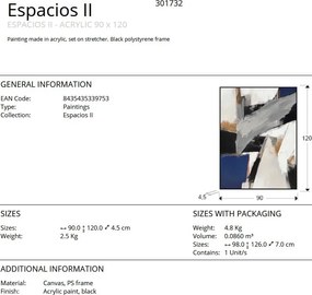 Tablou decoratiune perete Espacios II 90x120cm