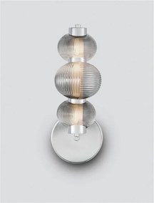 Aplica de perete LED design modern Leda crom