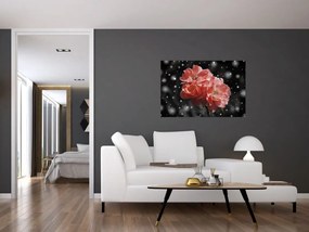 Tabloucu floare roz (90x60 cm)