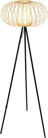 Briloner 1759011 - Lampă de podea 1xE27/10W/230V bambus/negru