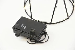 Set de piramide metalice, 154 LED-uri, alb cald.