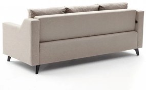 Canapea Extensibilă cu 3 Locuri Doga 3-Seat, Crem