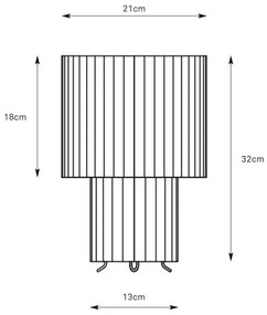 Markslöjd 108895 - Lampă de birou CATIS, 1xE27/60W/230V, 32 cm, alb