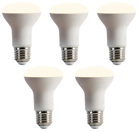 Set de 5 becuri LED E27 reglabile R63 6.2W 520lm 2700K