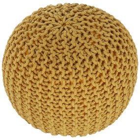 Taburet tricotat, bumbac muştar, GOBI TYP 2