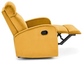 Fotoliu recliner Wonder mustariu H98 cm