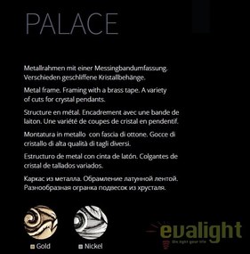 Lustra cristal design elegant diam.80cm Palace MYDIA891-CL-14-G
