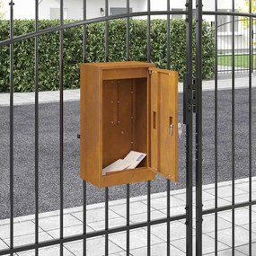 vidaXL cutie poștală Ruginit 30 x 23 x 55 cm