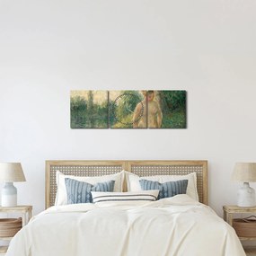 Tablou - Camille Pissarro, The Bather, reproducere (cu ceas) (90x30 cm)