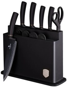 Set Cutit cu tocatoare Matte Black Berlinger Haus BH 2492