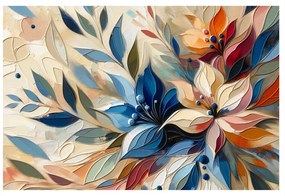 Tablou frunze florale colorate