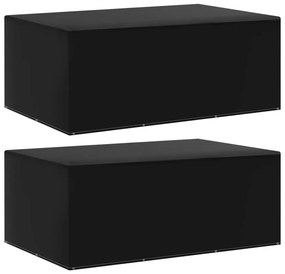 vidaXL Huse mobilier grădină, 2 buc., 225x143x90 cm, 7 ocheți