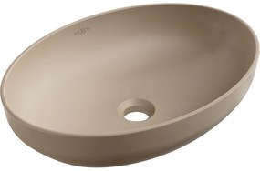 Mexen Cornelia chiuvetă pe blat 50 x 36 cm, cappuccino mat - 21885064