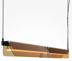 Lustra suspendata LED design minimalist Flat, chihlimbar