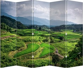 Paravan - Câmp de orez (210x170 cm)