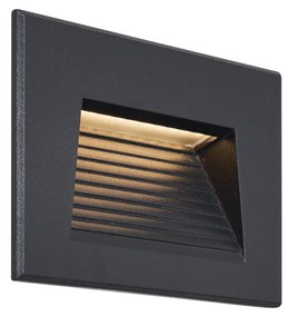 Plafoniera moderna de perete incastrata Negru 11.5cm incl. LED IP65 - Trem