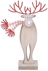 Figurină ren de Crăciun cu eșarfă Ego Dekor