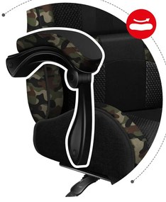 Fotoliu gaming Fusion 4.7 (negru + camuflaj). 1087475