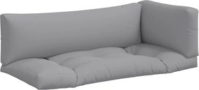 vidaXL Perne de paleți, 3 buc., gri, material textil