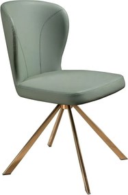 Scaun pivotant piele sintetica verde deschis Chair