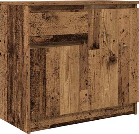 vidaXL Bufetă cu sertar Lemn vechi 71x35x65 cm Lemn prelucrat