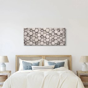 Tablou - Hexagoane design beton (120x50 cm)