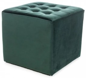 Taburet verde LORI VELVET