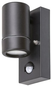 Aplica de perete exterior, cu senzor de miscare, protectie IP44, Medina negru