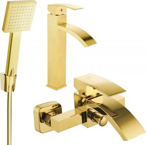 Mexen Libra R45 set de baie, auriu - 745113R45-50