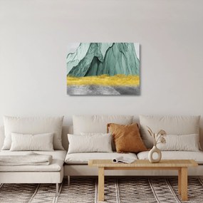 Tablou pe sticlă - Munții Smarald N⁰3 (70x50 cm)