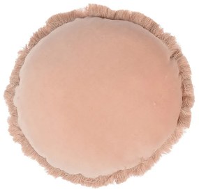 Perna decorativa Anya, 40 cm, husa fata aspect catifea, roz