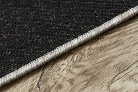 Covor sisal Floorlux 20489 argint si negru Triunghiuri