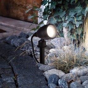 Eglo 31028 - Set 3x lampă de exterior LED RGBW NEMA-C 1xGU10/5W/230V IP44 neagră+telecomandă