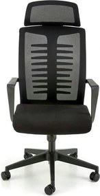 Scaun birou FABIO, negru, stofa clasica, 60x62x118/128 cm