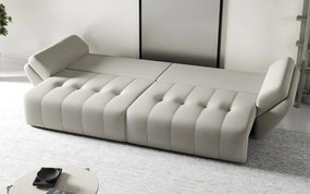 Canapea extensibilă dumonde cu ladă de depozitare si sezut confortabil din spuma high-density, Berlin Enjoy Beige 300x100 cm