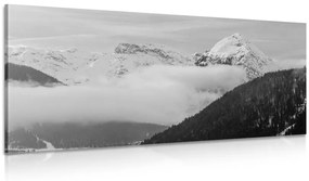 Tablou natura iarna alb-negru
