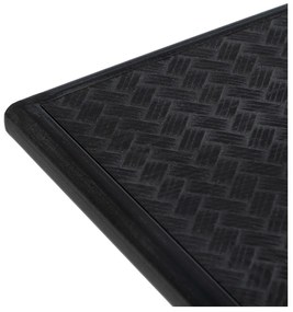 Masă consolă neagră din metal 38x120 cm Oslo – Ixia