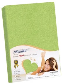 Cearşaf de pat Kamilka, măsliniu, 120 x 200 cm