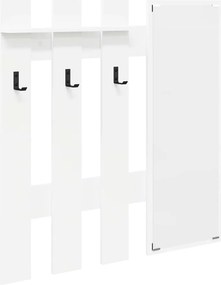 vidaXL Răcător de paltoane montat pe perete Alb 100 x 10 x 100 cm