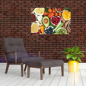 Tablou - Alimente sănătoase (90x60 cm)