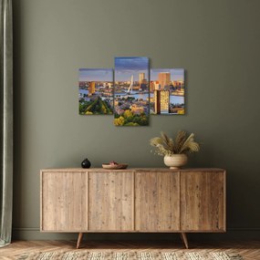 Tablou - Panorama Rotterdamului, Țările de Jos (90x60 cm)