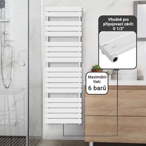 AQUAMARIN Radiator vertical pentru baie 180 x 60 cm, alb