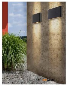 Aplica LED de perete exterior ambientala IP54 CREMONA M negru