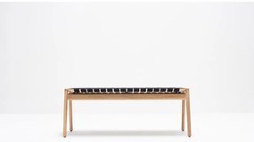 Bancă negru/natural Klupa - Gazzda