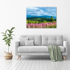 Tablou pe pânză Lavanda în munți