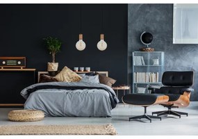 Lustră pe cablu MIROS 2xE27/60W/230V neagră/cupru