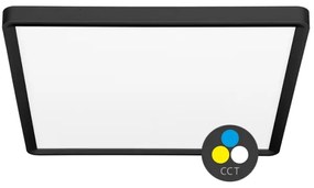 Plafonieră LED Ecolite W008S-CCT/40W/CR TERY LED/40W/230V IP40 negru