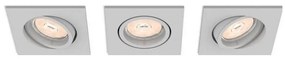 Philips 50193/87/PN - SET 3x Lampă încastrată ENNEPER 1xGU10/5,5W/230V